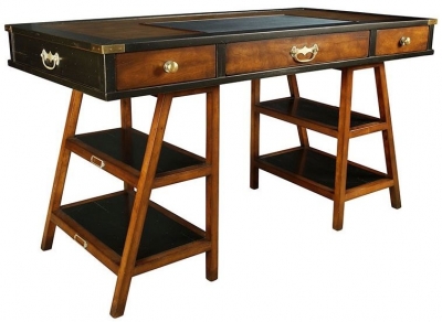 Product photograph of Authentic Models Black Navigators Desk from Choice Furniture Superstore