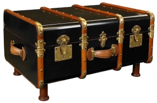 Product photograph of Authentic Models Stateroom Black Trunk Table from Choice Furniture Superstore