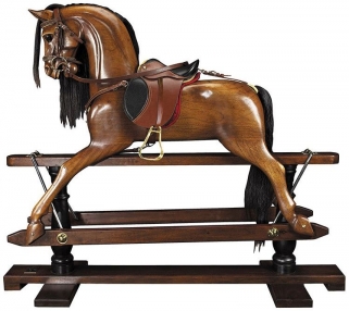 Product photograph of Authentic Models Victorian Rocking Horse from Choice Furniture Superstore