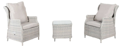 Product photograph of Maze Cotswold Reclining 2 Seat Rattan Lounge Set from Choice Furniture Superstore
