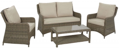Product photograph of Maze Winchester Heritage Square Rattan Sofa Set from Choice Furniture Superstore