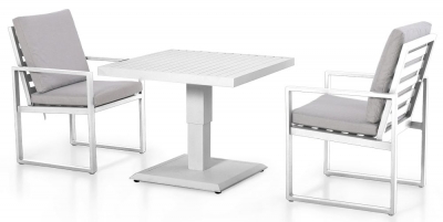Product photograph of Maze Amalfi 3 Piece Bistro With Gas Lift Rising Table from Choice Furniture Superstore