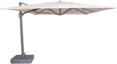 Maze Artemis Beige Aluminium Led Rectangular Cantilever Parasol