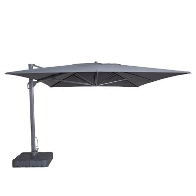 Maze Artemis Charcoal Aluminium Led Rectangular Cantilever Parasol