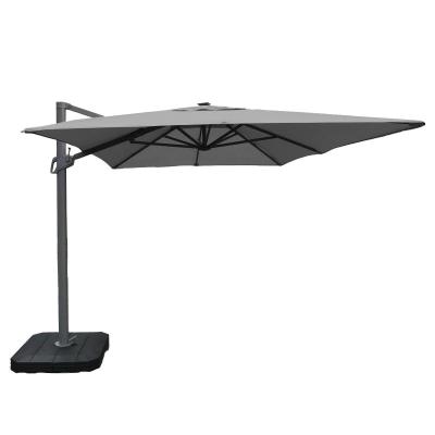 Maze Atlas Charcoal Aluminium Led Rectangular Cantilever Parasol