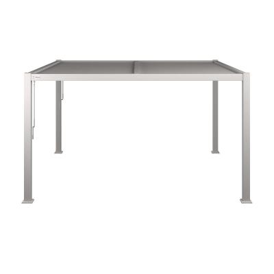 Product photograph of Maze Como White Aluminium Square Pergola from Choice Furniture Superstore