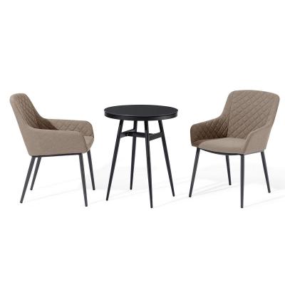 Maze Zest Taupe 2 Seater Bistro Set With 2 Chairs And Table