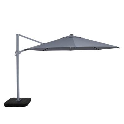 Maze Zeus Grey Aluminium Led Round Cantilever Parasol