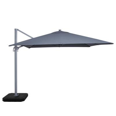 Maze Zeus Grey Aluminium Led Square Cantilever Parasol