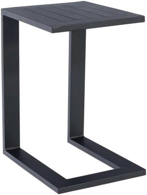 Maze Grey Aluminium Side Table