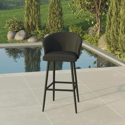 Product photograph of Maze Zen Charcoal Fabric Bar Stool from Choice Furniture Superstore