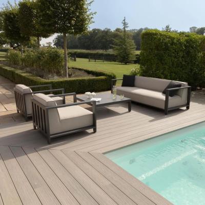 Product photograph of Maze Ibiza Oatmeal Fabric 3 Seater Sofa Set With 2 Armchairs And Table from Choice Furniture Superstore