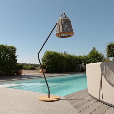 Maze Athena Light Grey Stainless Steel Small Solar Outdoor Light with Stand