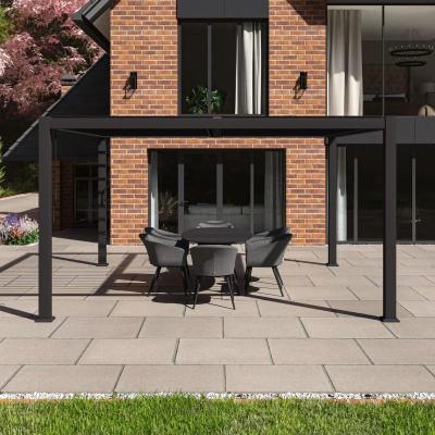 Product photograph of Maze Como Grey Aluminium Square Pergola from Choice Furniture Superstore
