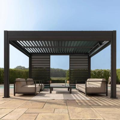 Product photograph of Maze Eden Grey Aluminium Square Pergola Frame from Choice Furniture Superstore