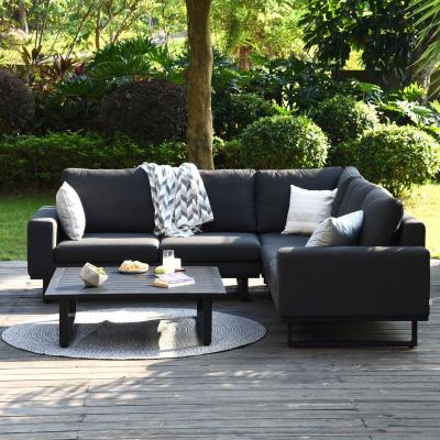 Product photograph of Maze Lounge Outdoor Ethos Charcoal Fabric Corner Sofa Group from Choice Furniture Superstore