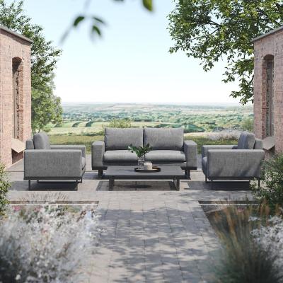 Product photograph of Maze Lounge Outdoor Ethos Flanelle Fabric 2 Seat Sofa Set With Coffee Table from Choice Furniture Superstore