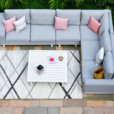 Product photograph of Maze Lounge Outdoor Ethos Lead Chine Fabric Large Corner Sofa Group from Choice Furniture Superstore