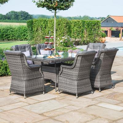 Product photograph of Maze Victoria 6 Seat Rectangular Rattan Dining Set from Choice Furniture Superstore