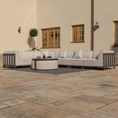 Maze Ibiza Oatmeal Corner Large Garden Sofa Set
