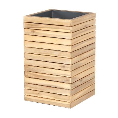 Maze New Bali Acacia Wood Garden Medium Planter