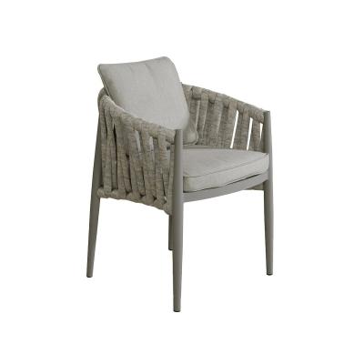 2 X Maze Milan Cool Linen Garden Dining Armchair