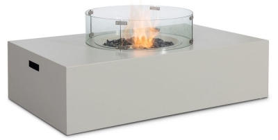 Product photograph of Maze Lounge Pebble Rectangular Gas Fire Pit from Choice Furniture Superstore