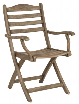 Alexander Rose Sherwood Carver Folding Dining Chair (Sold in Pairs)