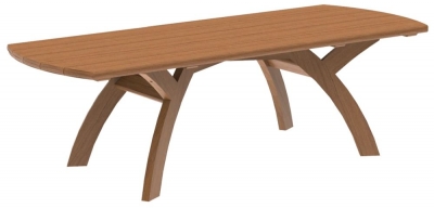 Product photograph of Alexander Rose Sorrento Rectangular Teak Dining Table from Choice Furniture Superstore