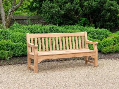 Product photograph of Alexander Rose Royal Teak Park Bench 6ft from Choice Furniture Superstore