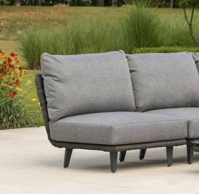 Product photograph of Alexander Rose Cordial Luxe Dark Grey Mid Module With Cushion from Choice Furniture Superstore