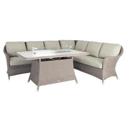 Alexander Rose Hazelmere Grey Weave Garden Casual Dining Set