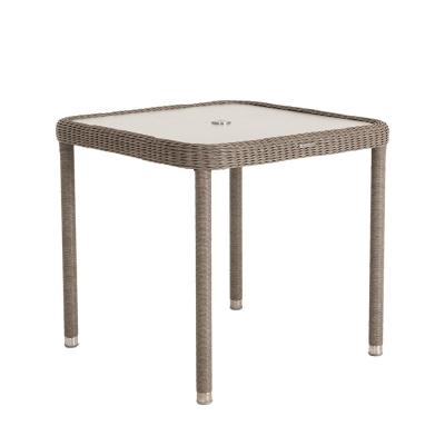 Alexander Rose Hazelmere Grey Weave Round Garden Dining Table 80cm