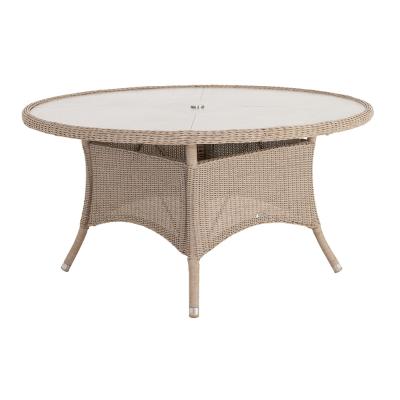 Alexander Rose Hazelmere Natural Weave Round Garden Dining Table 60cm