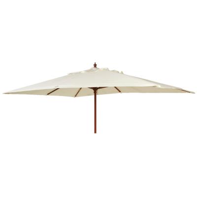 Alexander Rose Hardwood Outdoor Parasol With Night Cover 300cm