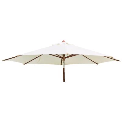 Alexander Rose Hardwood Outdoor Parasol With Night Cover 350cm