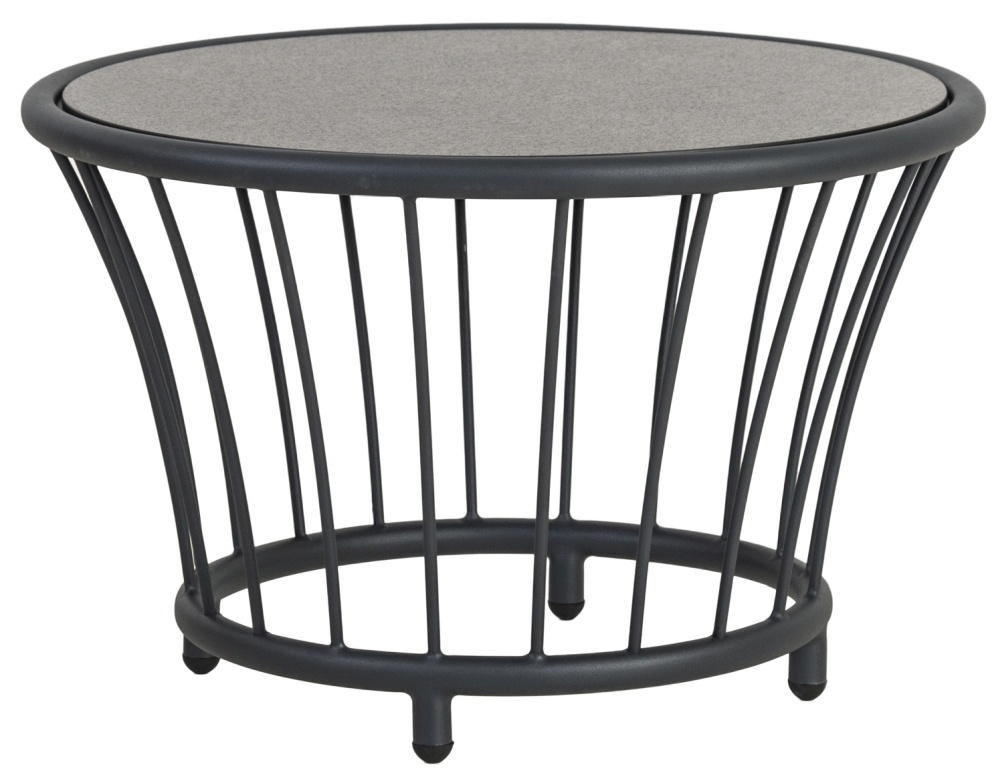 Alexander Rose Cordial Grey Pebble Round Garden Side Table