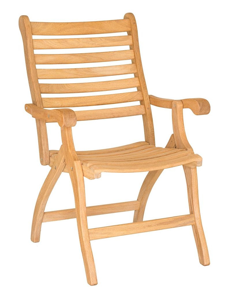 2 x Alexander Rose Roble Folding Garden Dining Armchair
