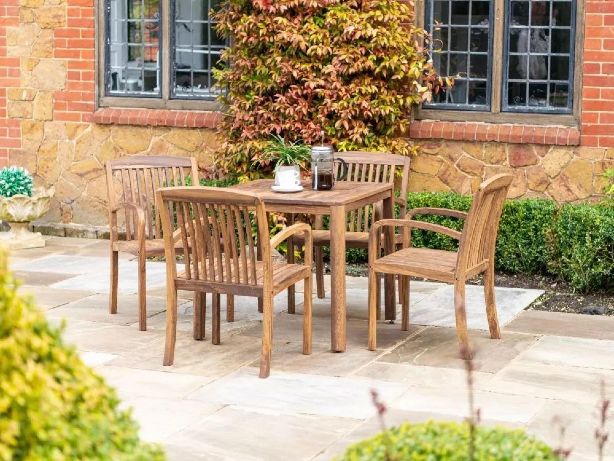 Alexander Rose Bolney Brown Square Dining Table