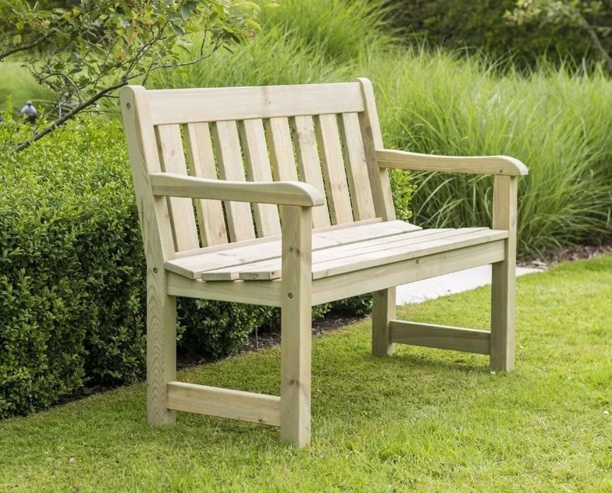 Alexander Rose Pine Marlow Garden 4ft Bench