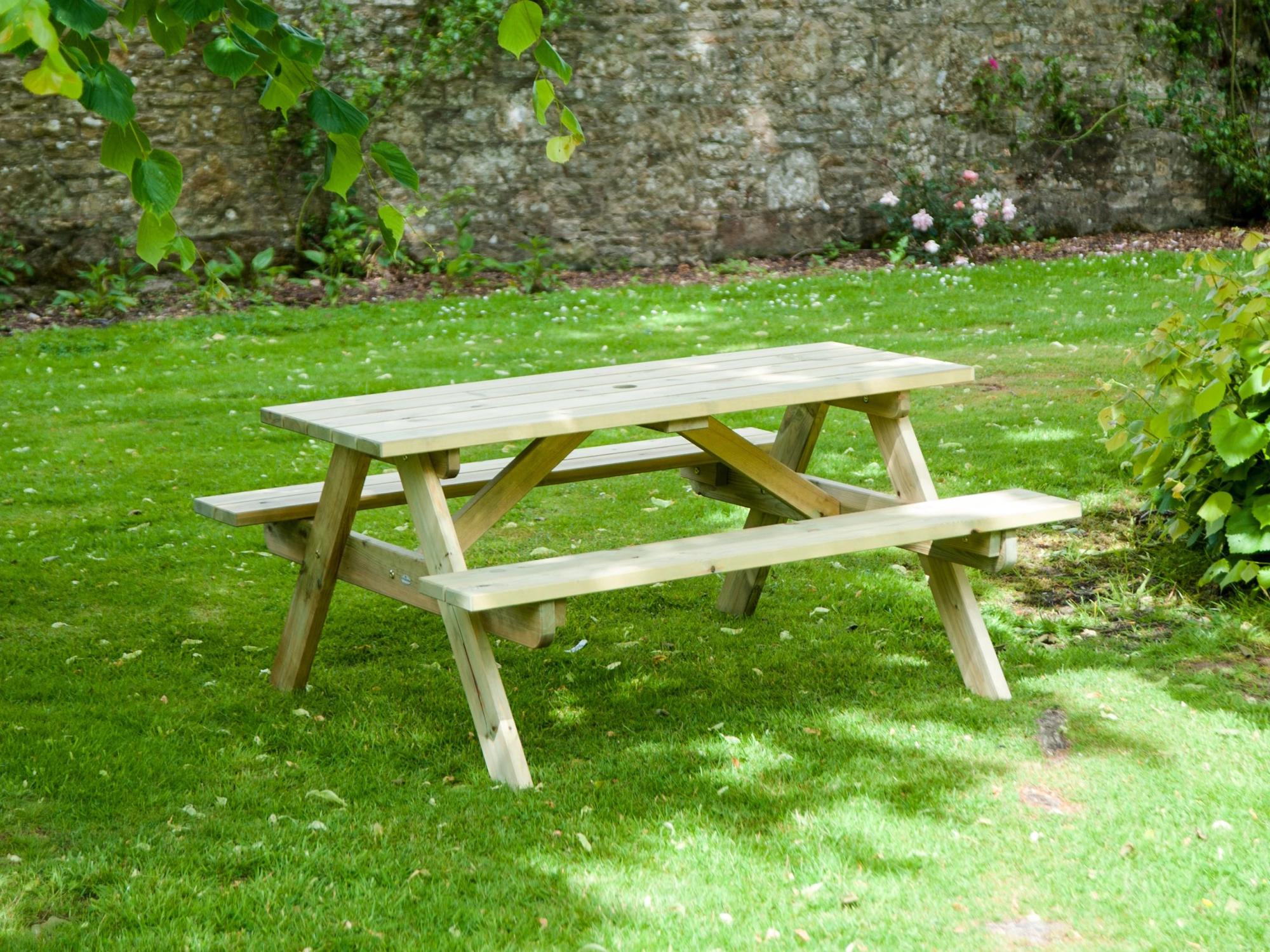 Alexander Rose Pine Woburn Garden 5ft Picnic Table