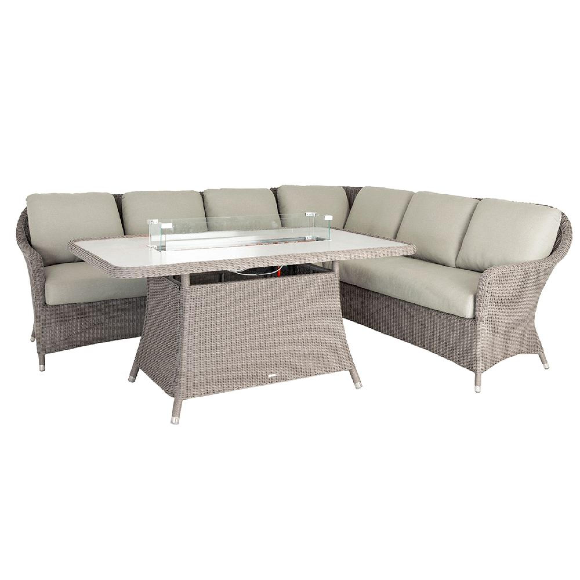 Alexander Rose Hazelmere Grey Weave Garden Casual Dining Set