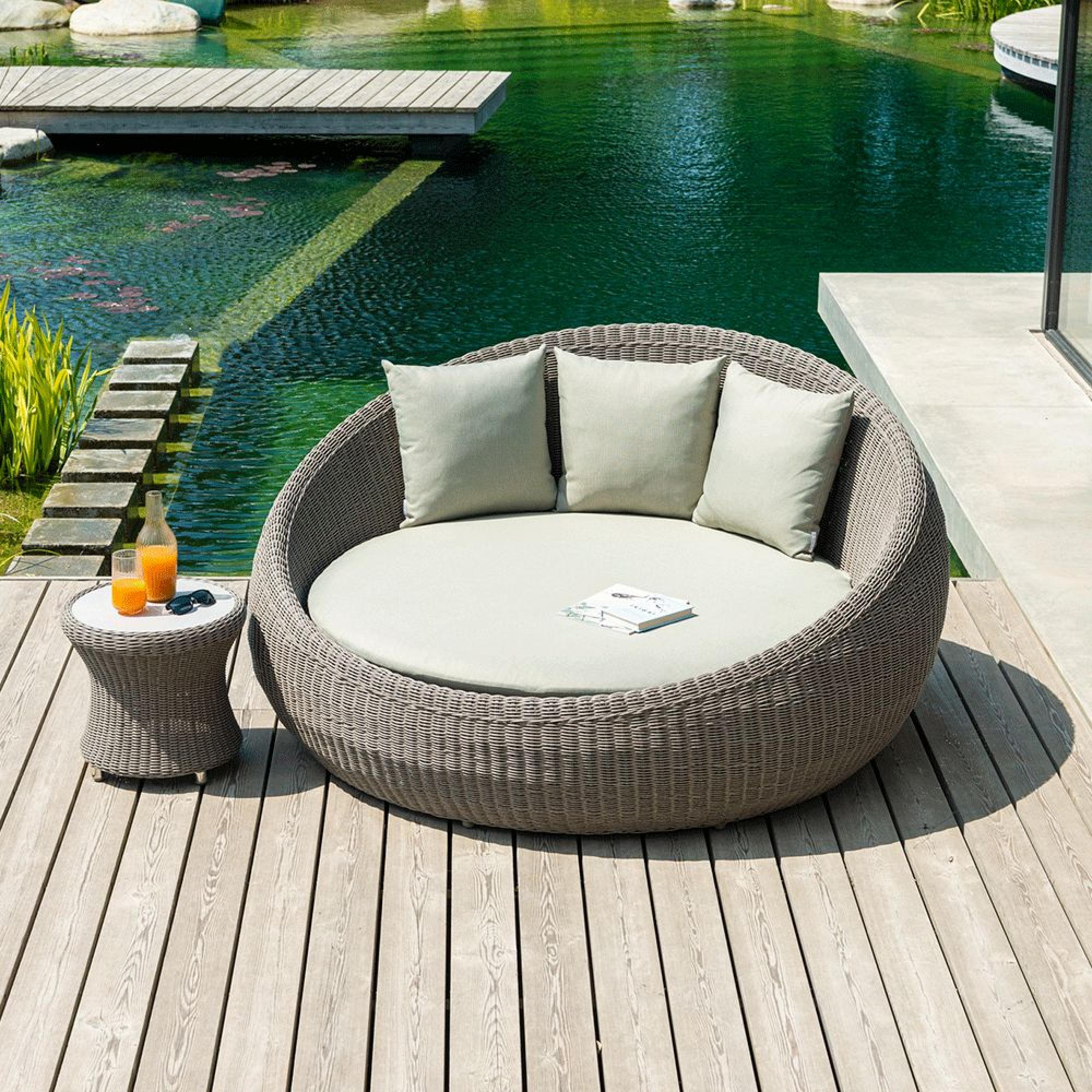 Alexander Rose Hazelmere Grey Weave Garden Day Bed