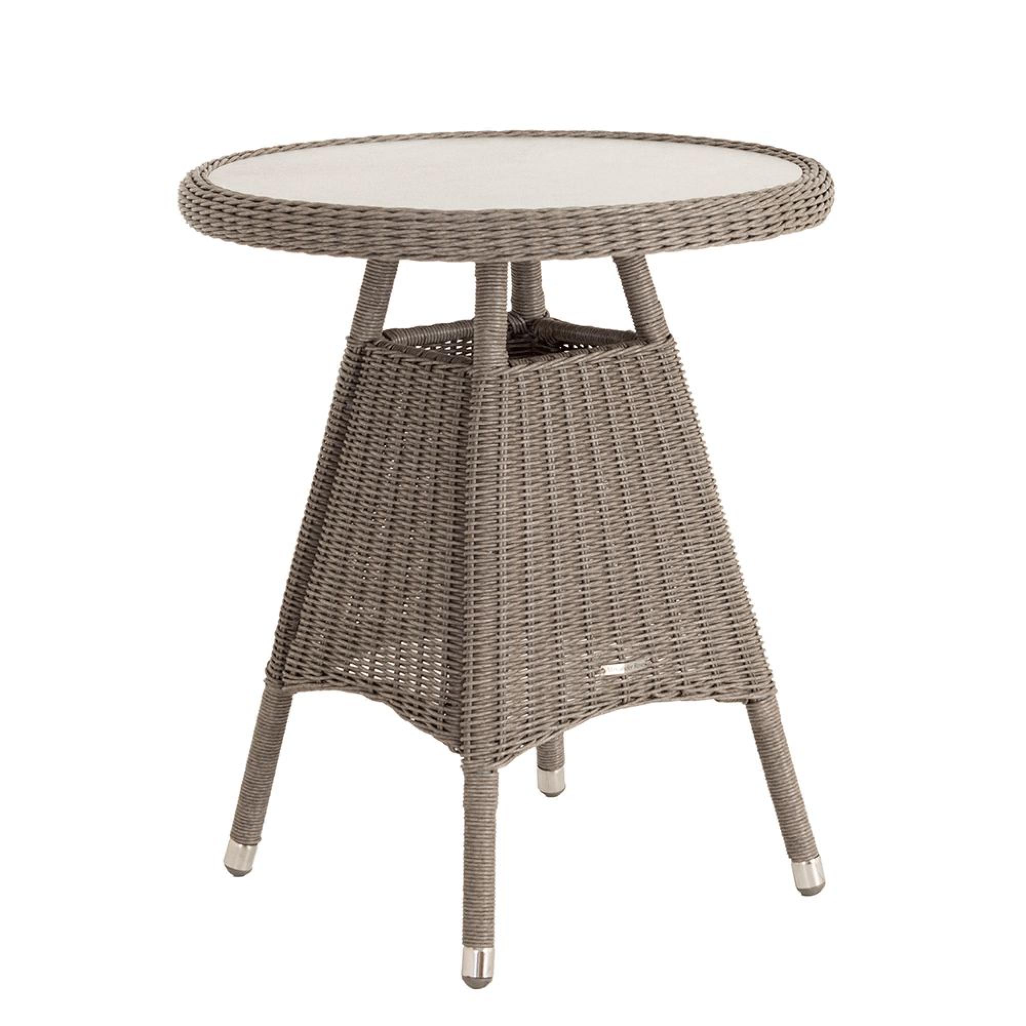 Alexander Rose Hazelmere Grey Weave Round Garden Bistro Table