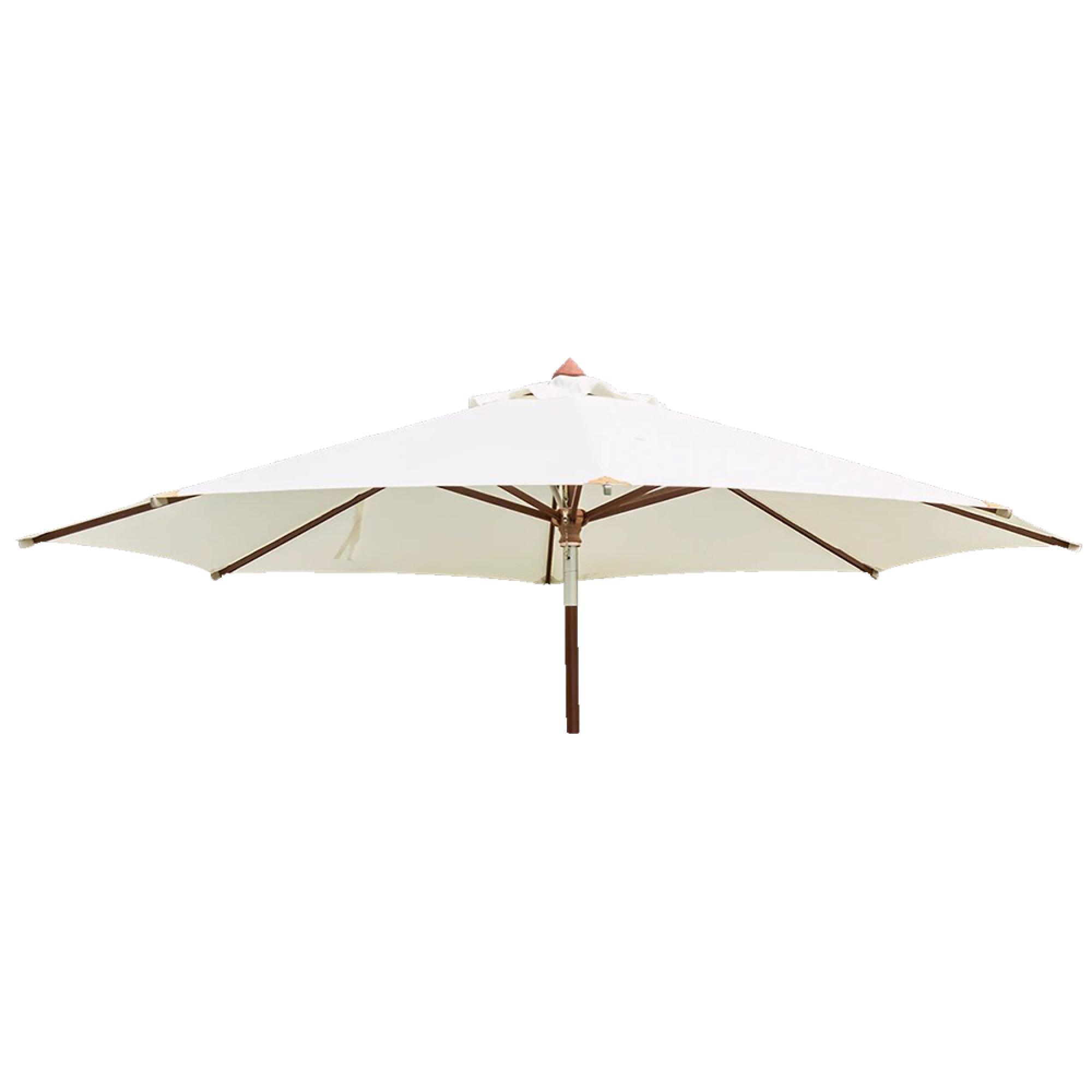 Alexander Rose Hardwood Outdoor Parasol with Night Cover - 350cm
