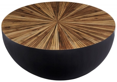 Product photograph of Brewster Natural Hevea Large Round Coffee Table from Choice Furniture Superstore