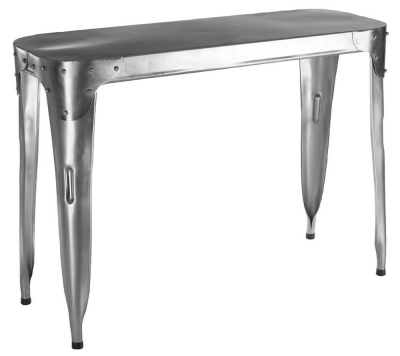 Product photograph of Cienega Aviator Stainless Steel Console Table from Choice Furniture Superstore