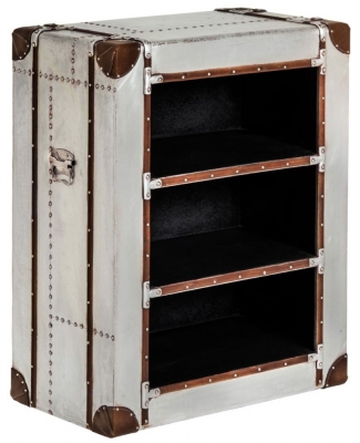 Product photograph of Cienega Aviator Aluminium Shelf Unit from Choice Furniture Superstore