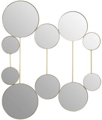 Product photograph of Bellwood Gold Multi Mirror Design Wall Mirror from Choice Furniture Superstore