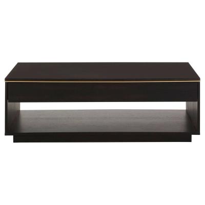 Diamond Dark Wood Storage Coffee Table